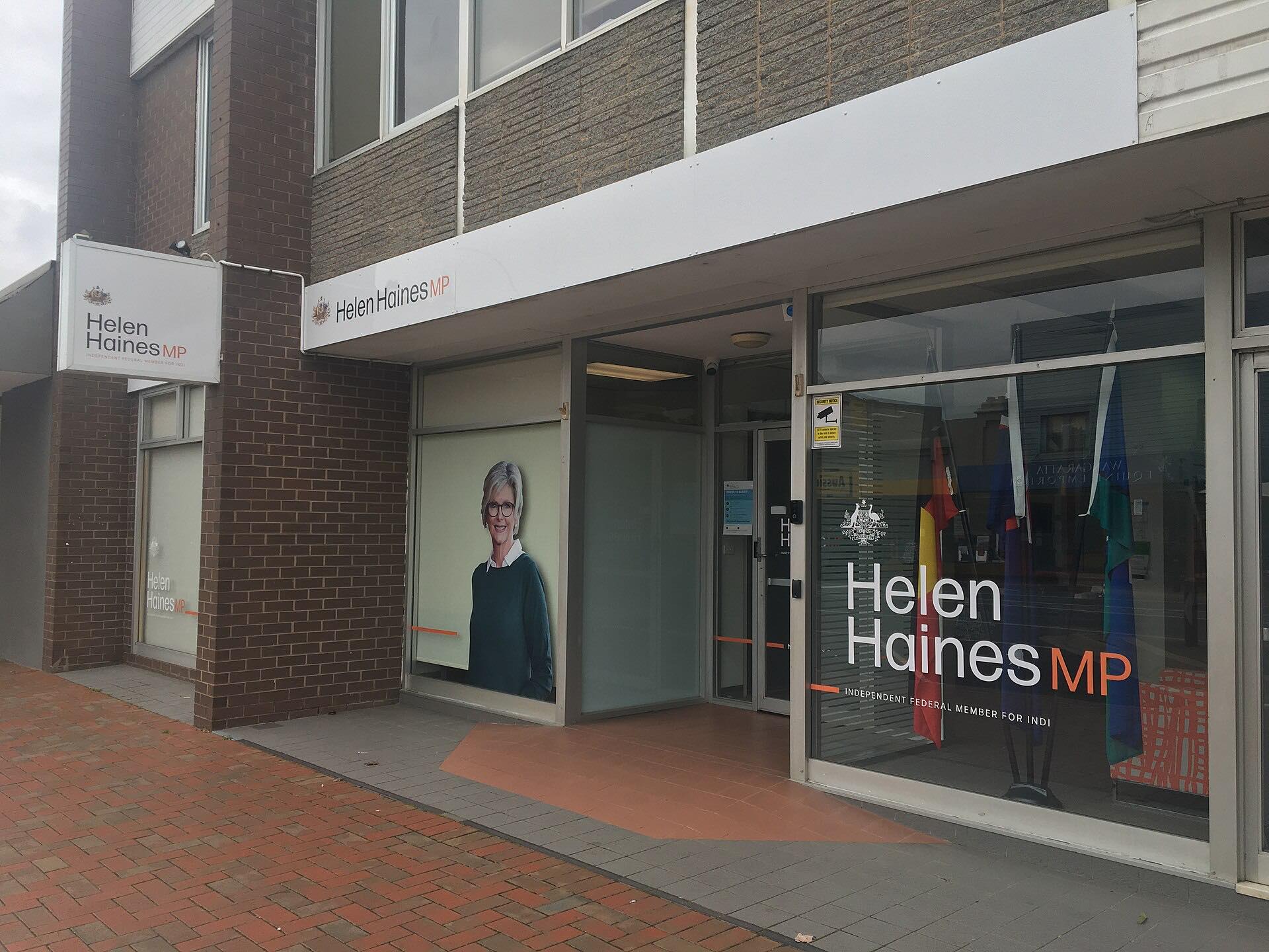 Helen Haines’s electorate office on Murphy Street, Wangaratta.