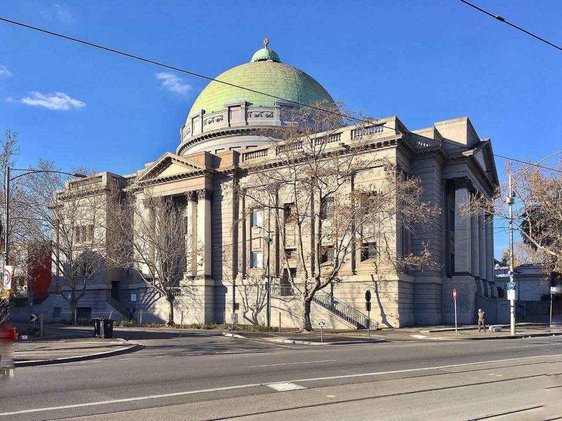 The Melbourne Hebrew Congregation synagogue in South Yarra.